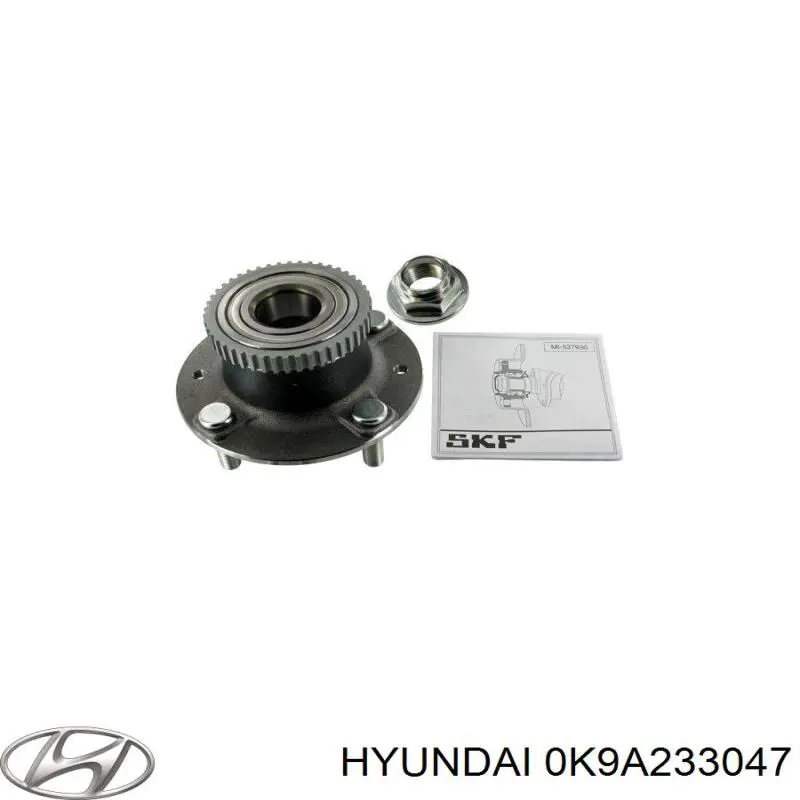 Cojinete de rueda delantero 0K9A233047 Hyundai/Kia