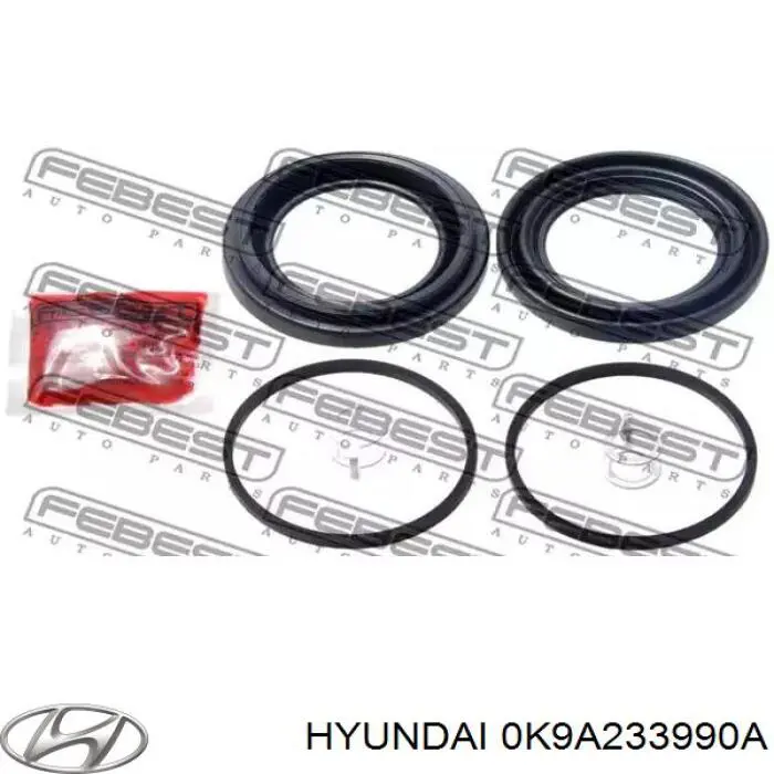 0K9A233990D Hyundai/Kia pinza de freno delantera izquierda