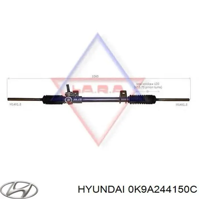 0K9A244150C Hyundai/Kia cable de freno de mano delantero