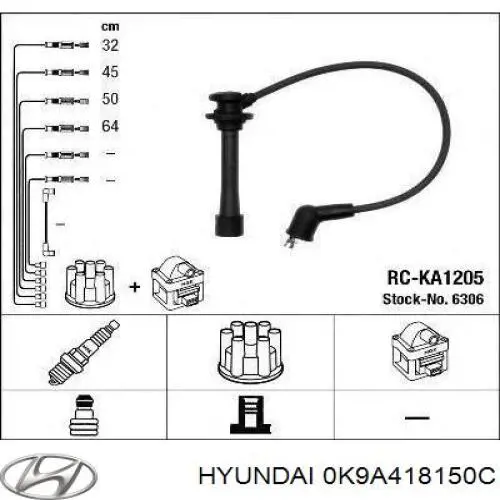 Cables de encendido Hyundai/Kia 0K9A418150C