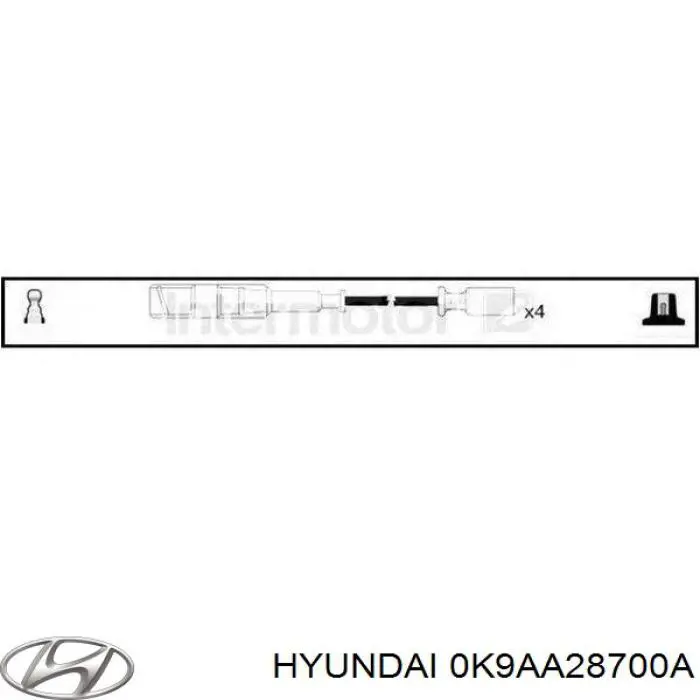 0K9AC28700 Hyundai/Kia amortiguador trasero derecho