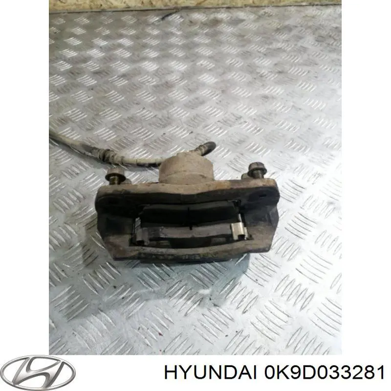 0K9D033281 Hyundai/Kia soporte, pinza de freno delantera