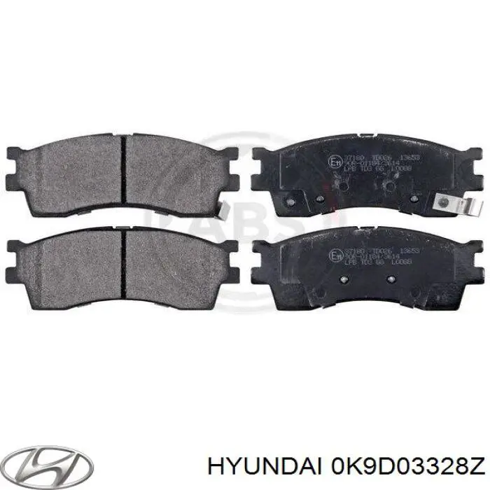 Pastillas de freno 0K9D03328Z Hyundai/Kia