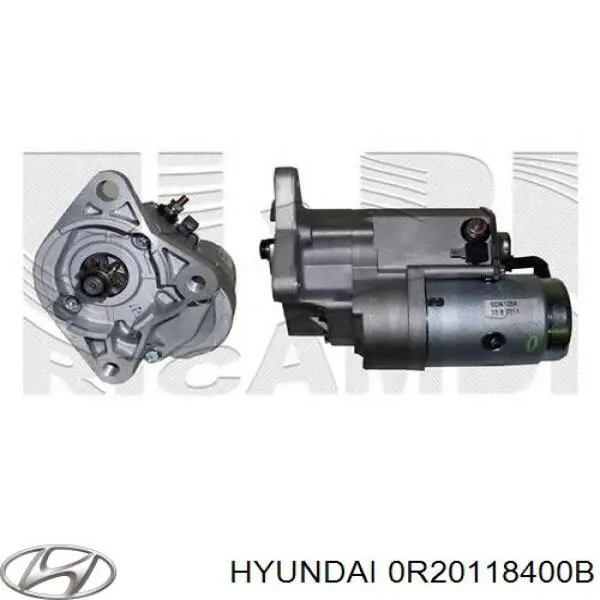 0R20118400B Hyundai/Kia motor de arranque