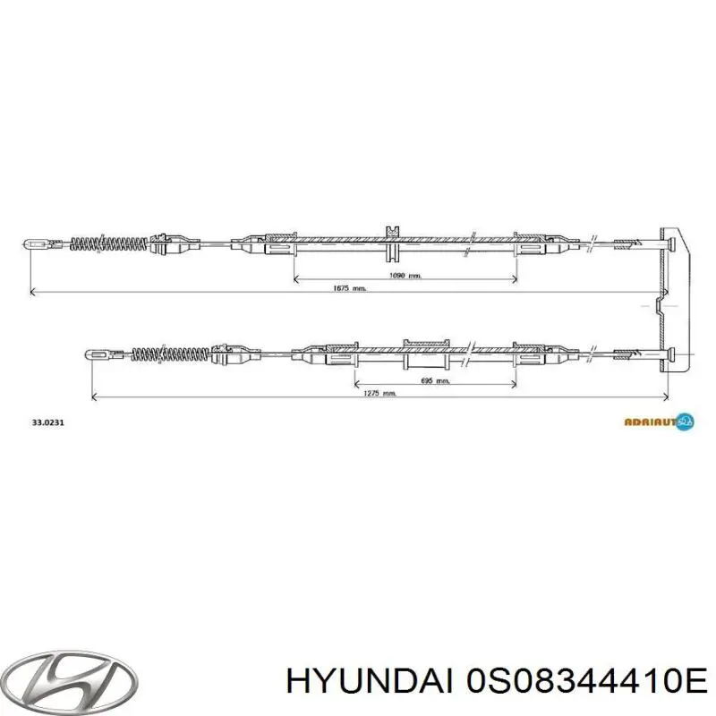 Cable de freno de mano trasero derecho/izquierdo para Mazda E (SR1)