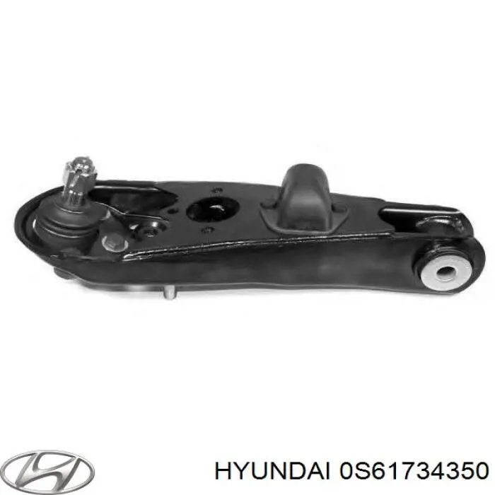 0S61734350 Hyundai/Kia barra oscilante, suspensión de ruedas delantera, inferior izquierda