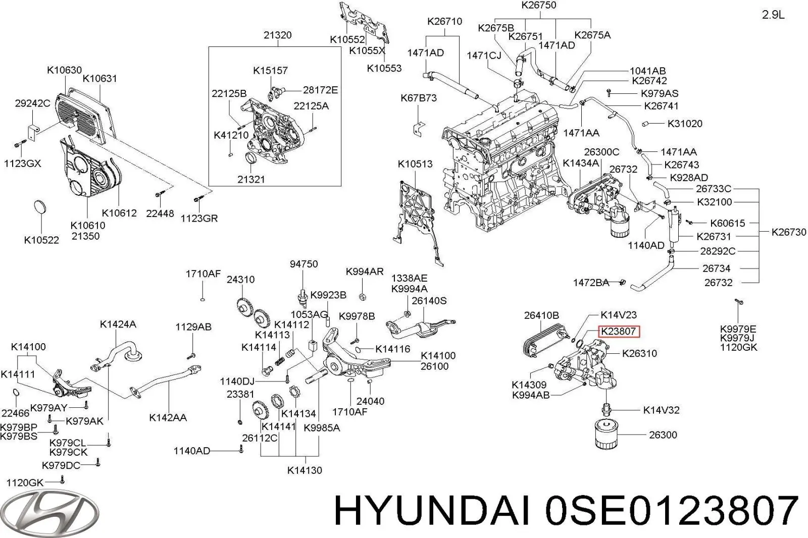  Hyundai/Kia 0SE0123807 precio, desde 3,86 EUR