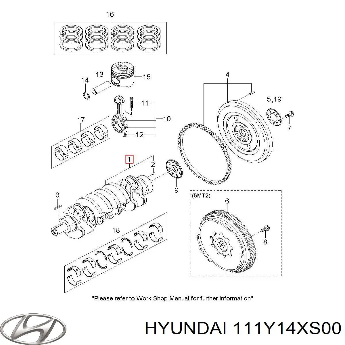 111Y14XS00 Hyundai/Kia