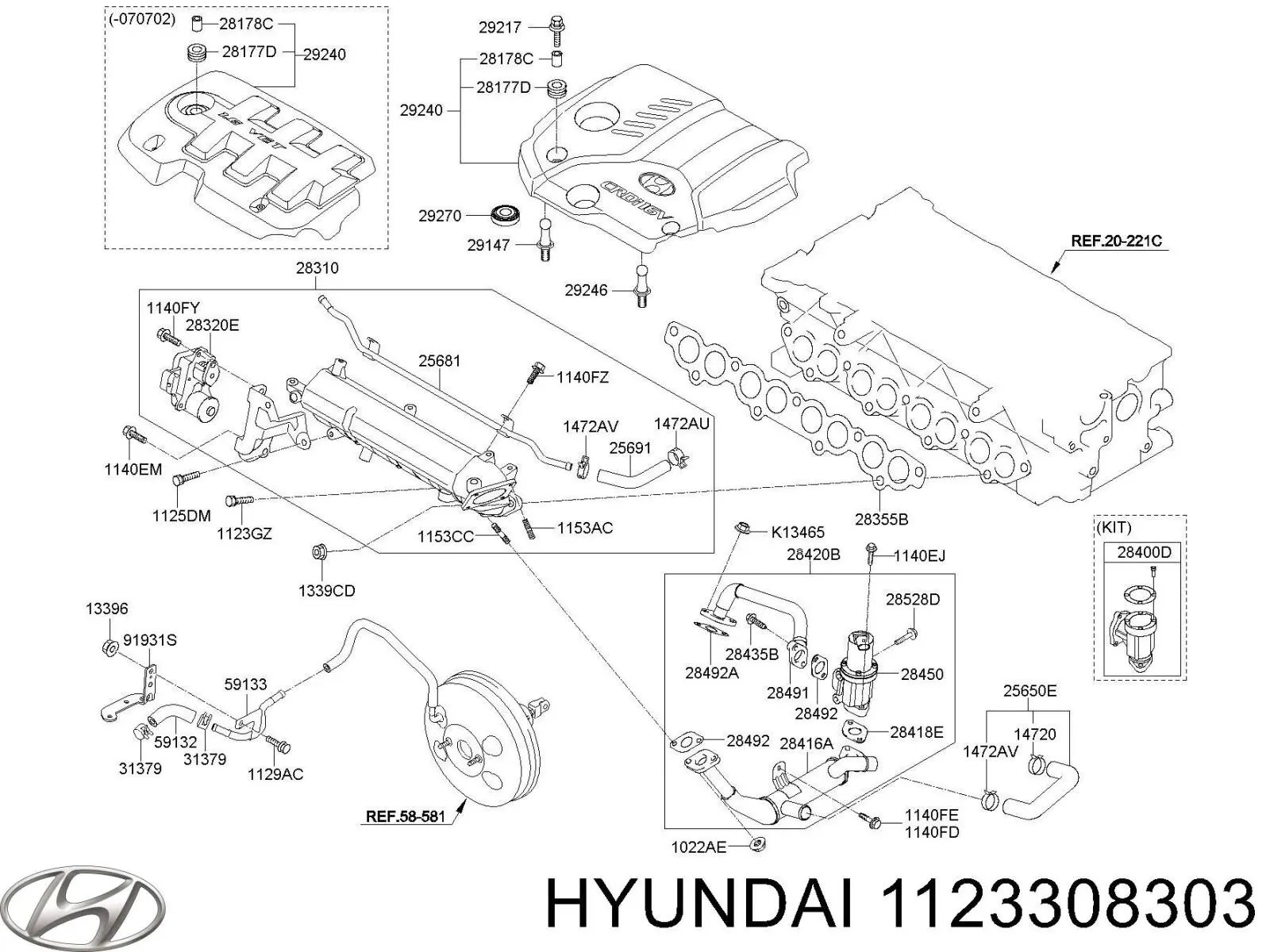 Comprar 1123308303 Hyundai/Kia 