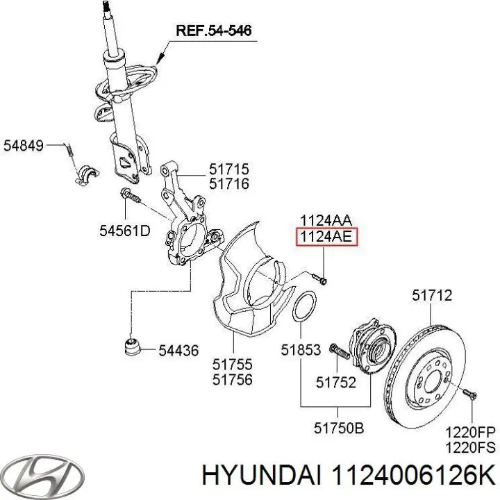 1124006126K Hyundai/Kia 