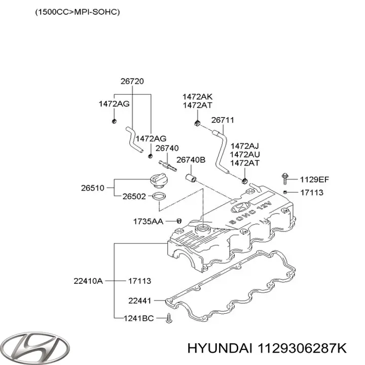 1129306287K Hyundai/Kia