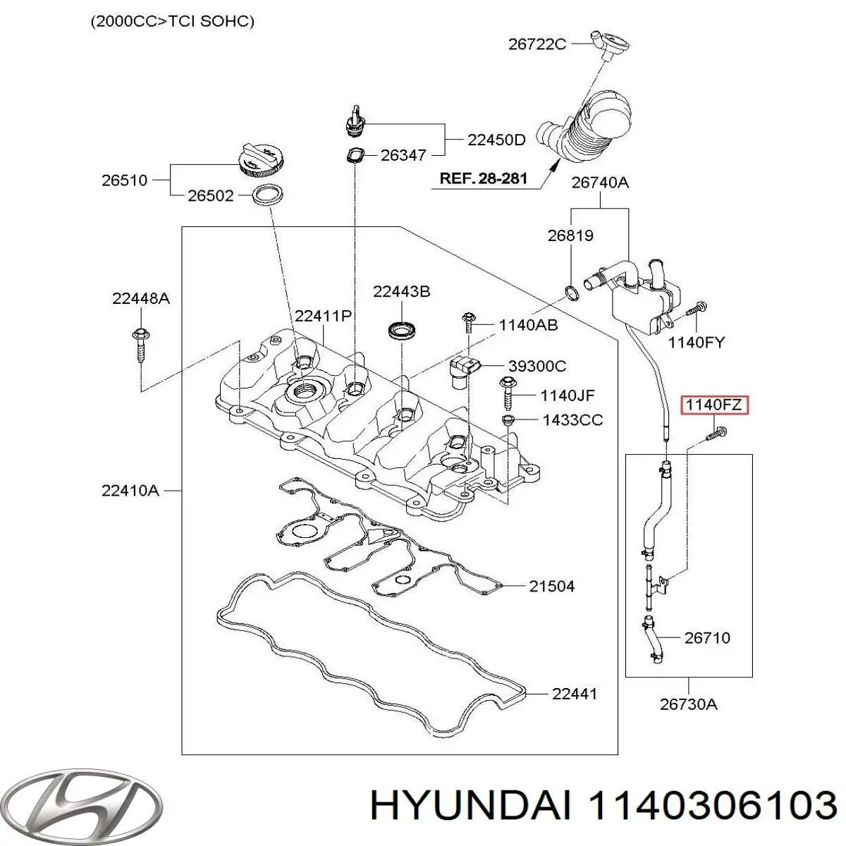  Hyundai/Kia 1140306103 precio, desde  