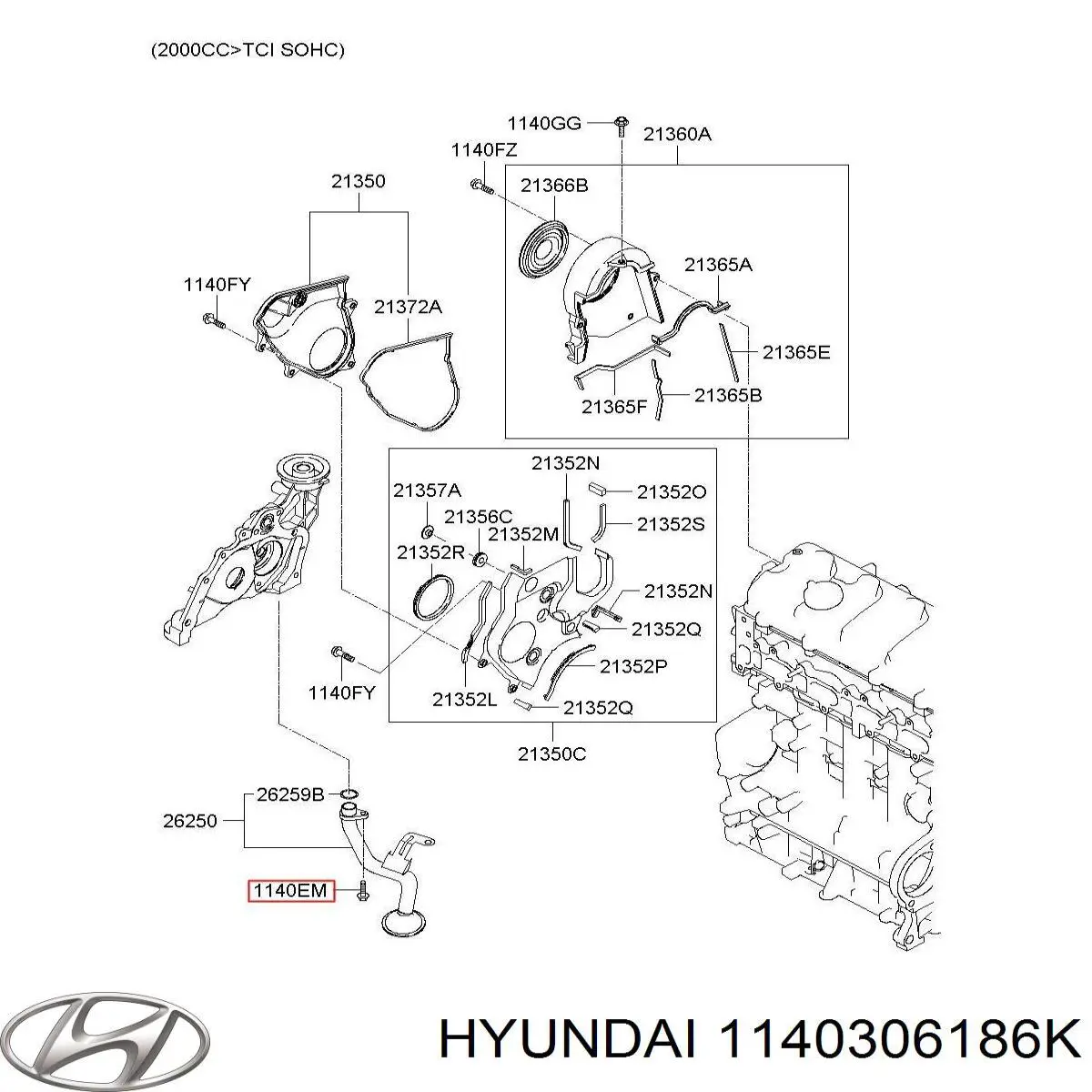  Hyundai/Kia 1140306186K precio, desde  