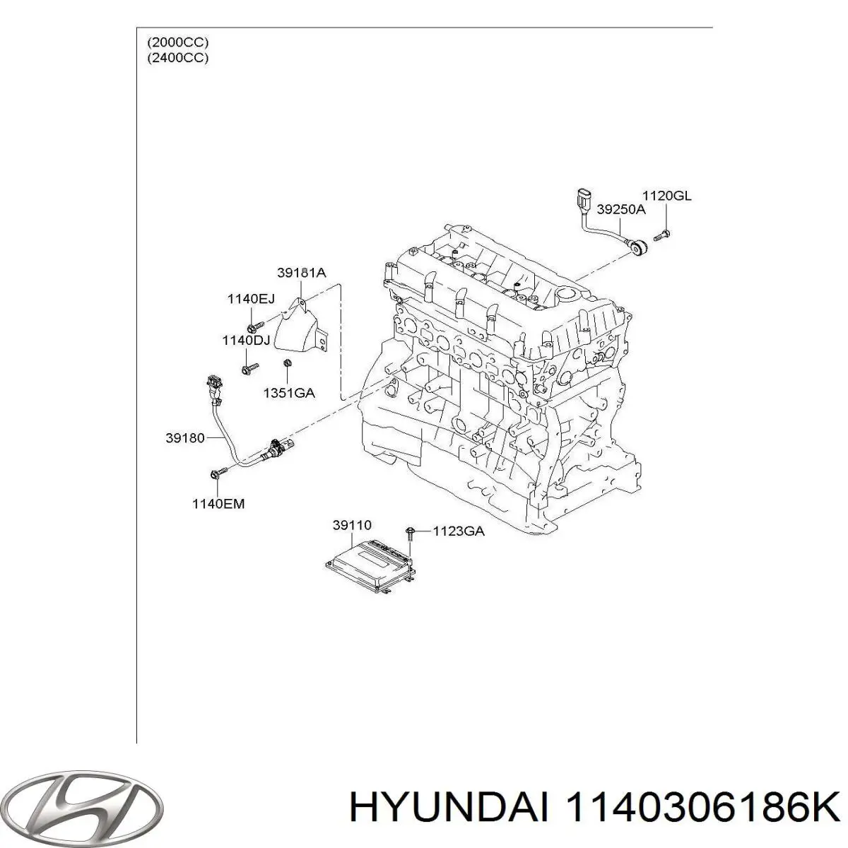 Comprar 1140306186K Hyundai/Kia 