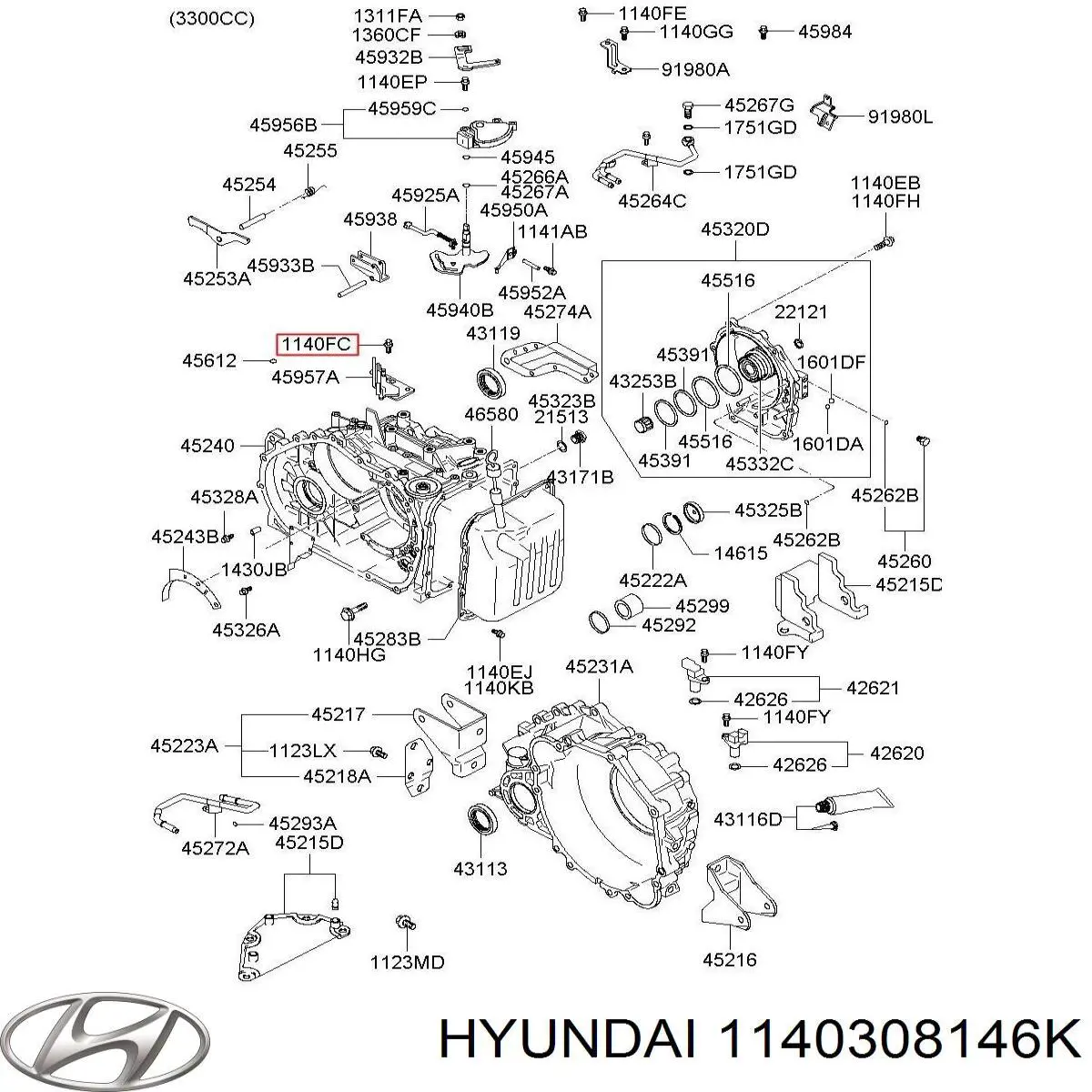  Hyundai/Kia 1140308146K precio, desde  
