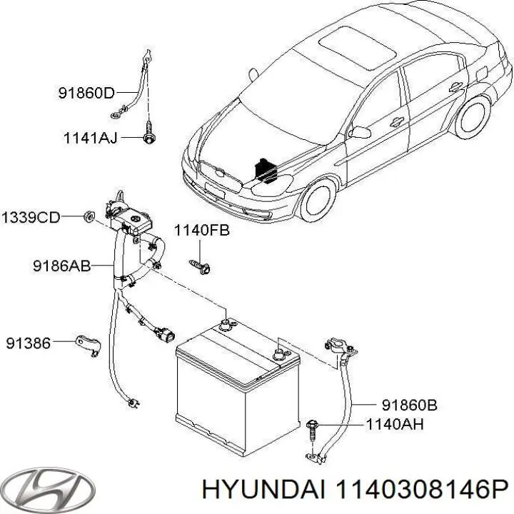  Hyundai/Kia 1140308146P precio, desde  