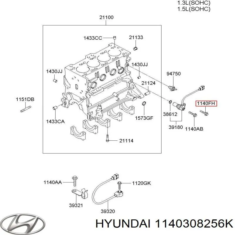  Hyundai/Kia 1140308256K precio, desde  