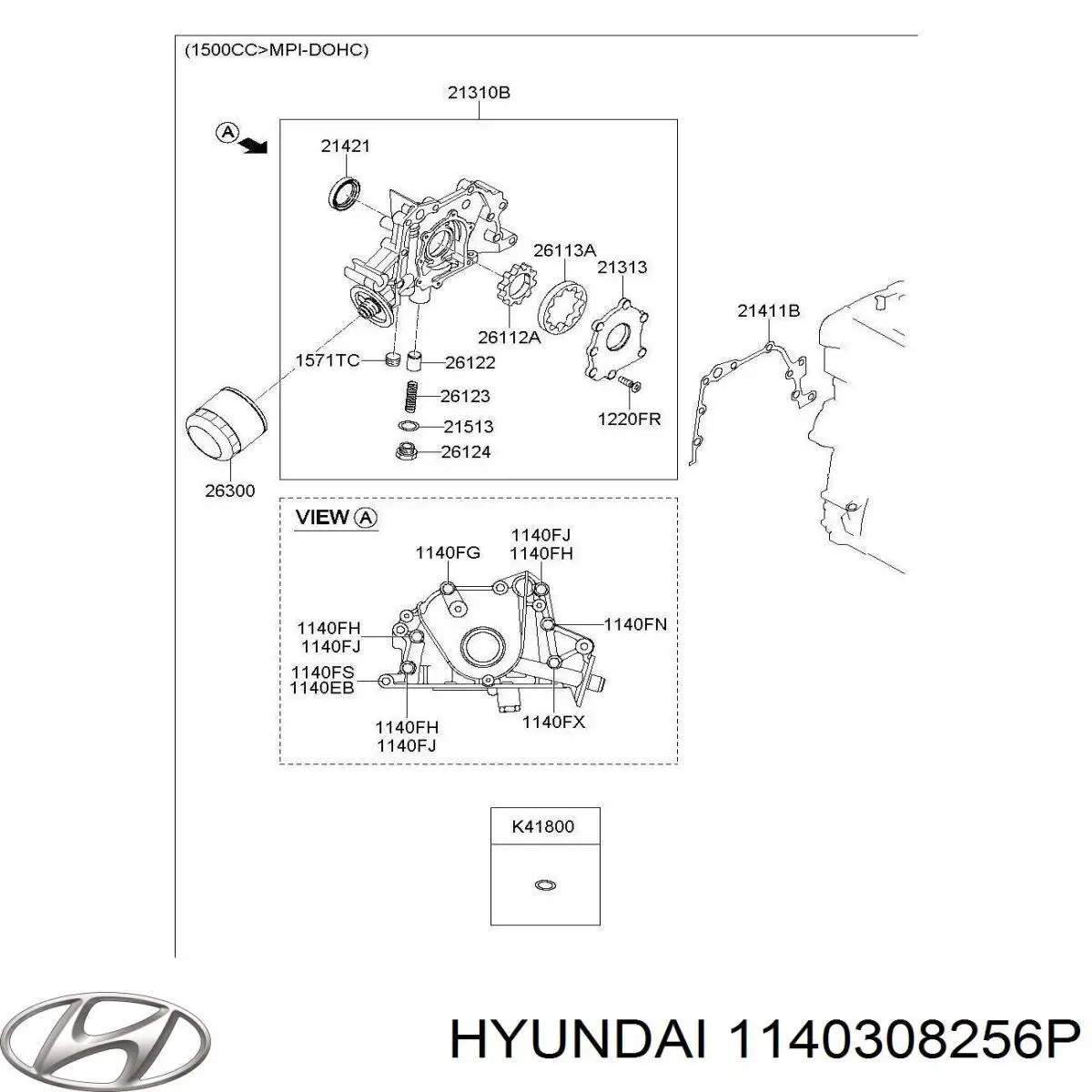  Hyundai/Kia 1140308256P precio, desde  