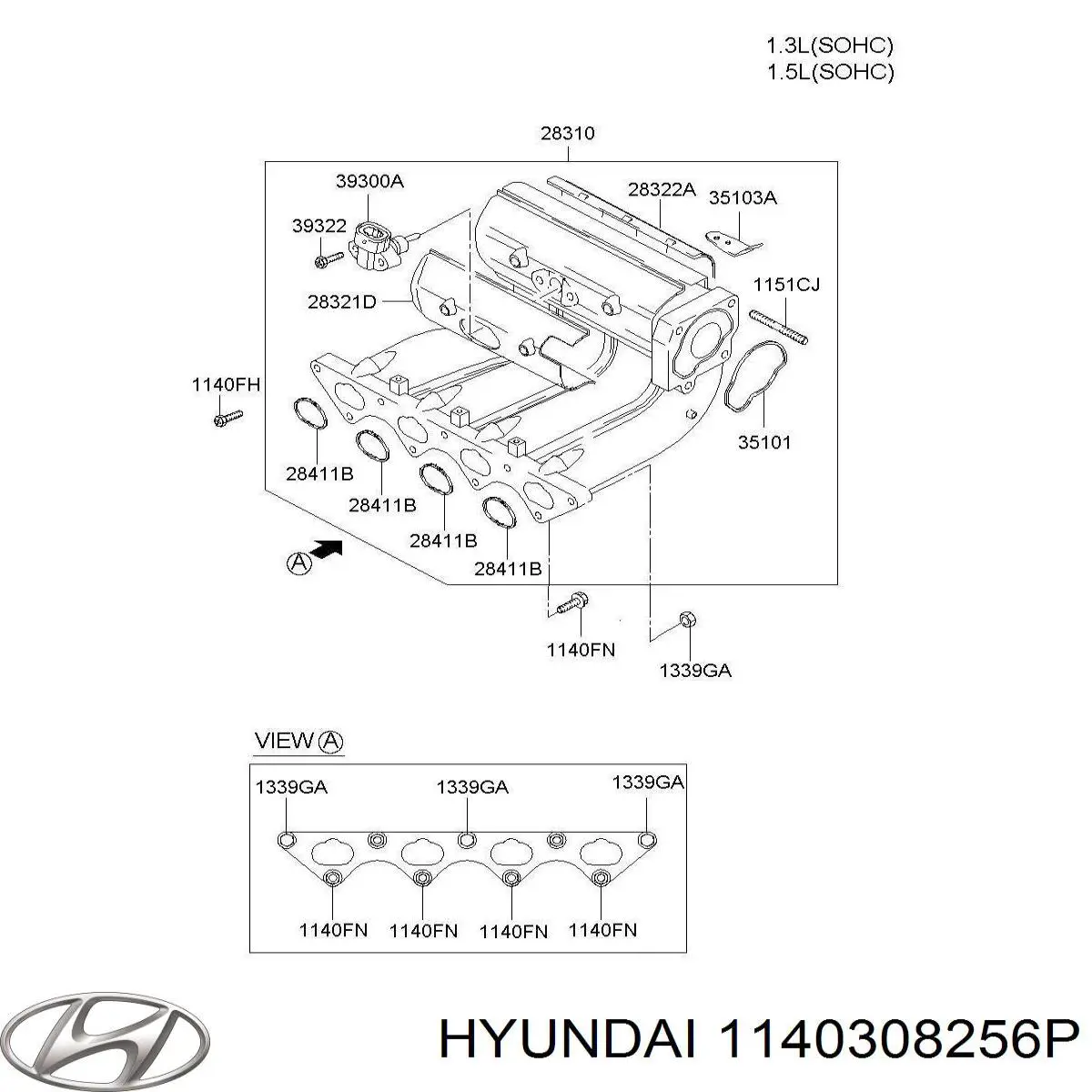 Comprar 1140308256P Hyundai/Kia 