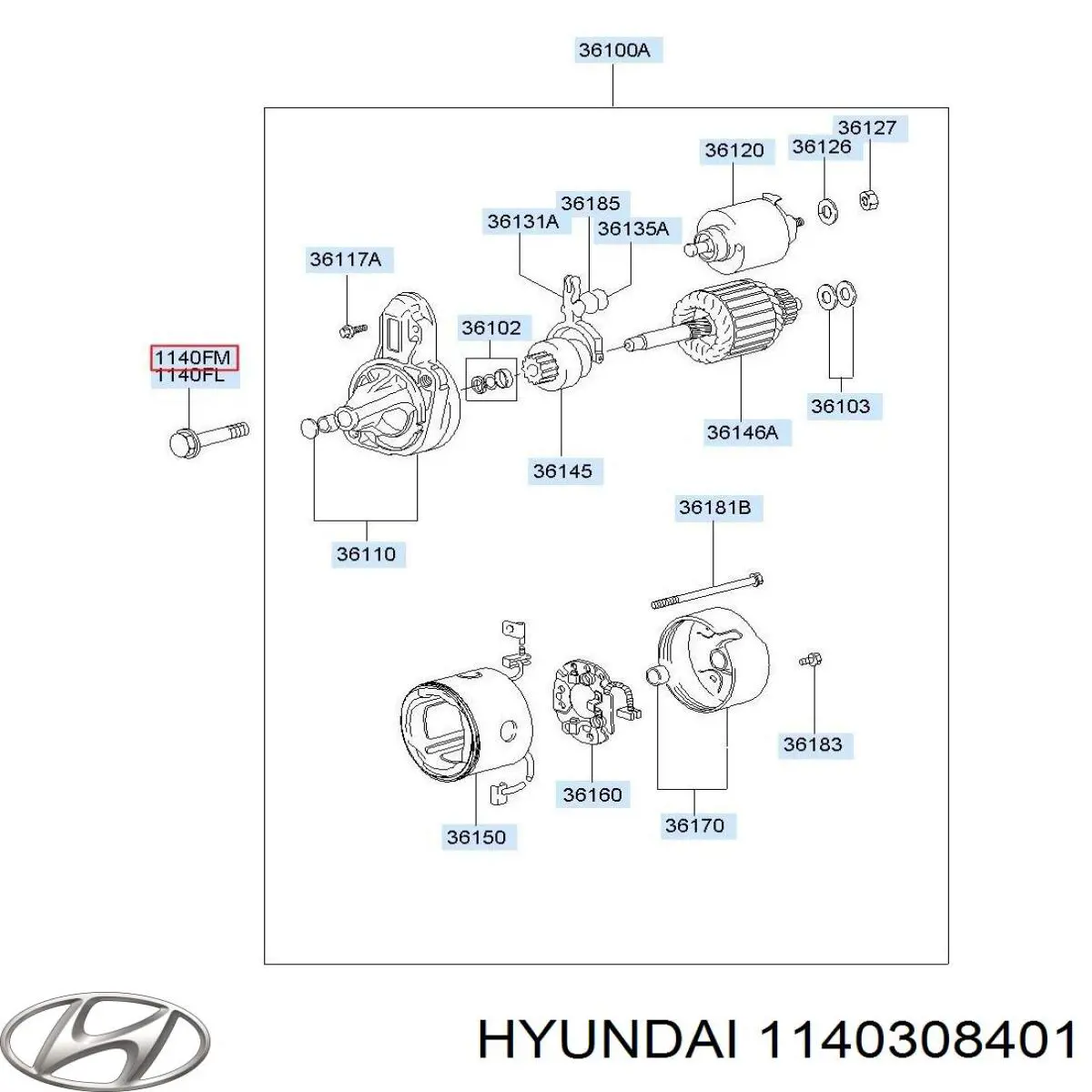 1140308401 Hyundai/Kia