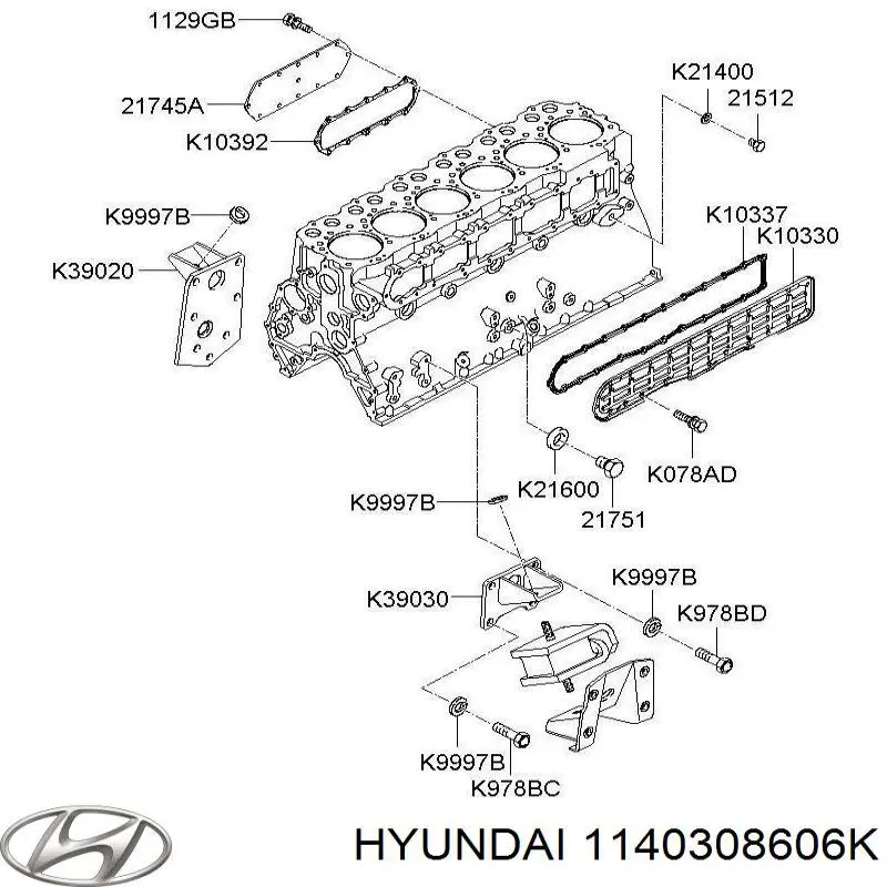 1140308606K Hyundai/Kia