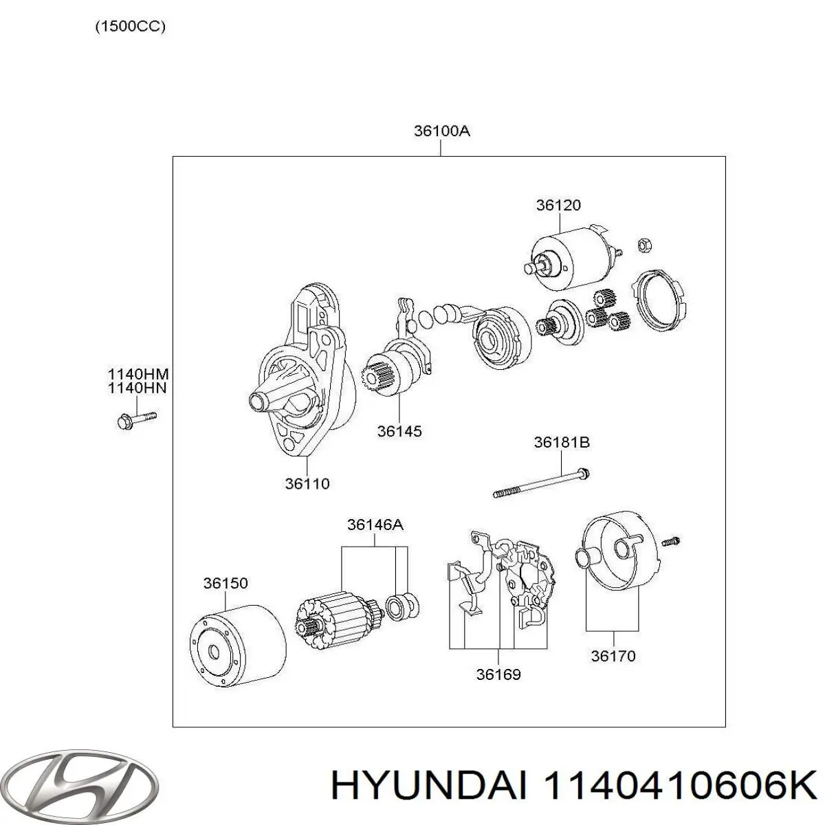 Comprar 1140410606K Hyundai/Kia 