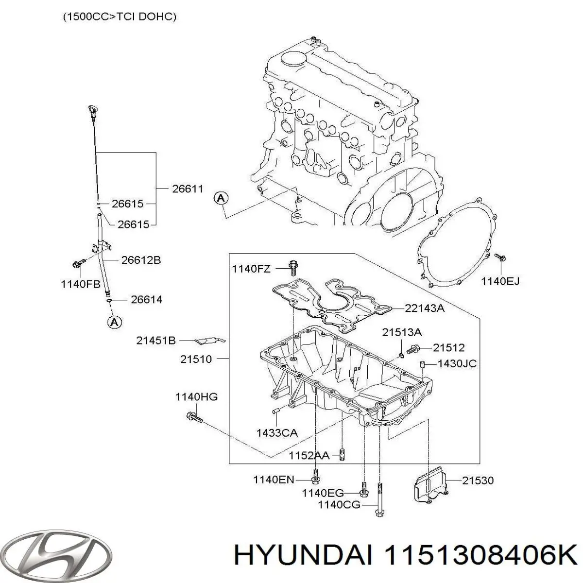 Comprar 1151308406K Hyundai/Kia 