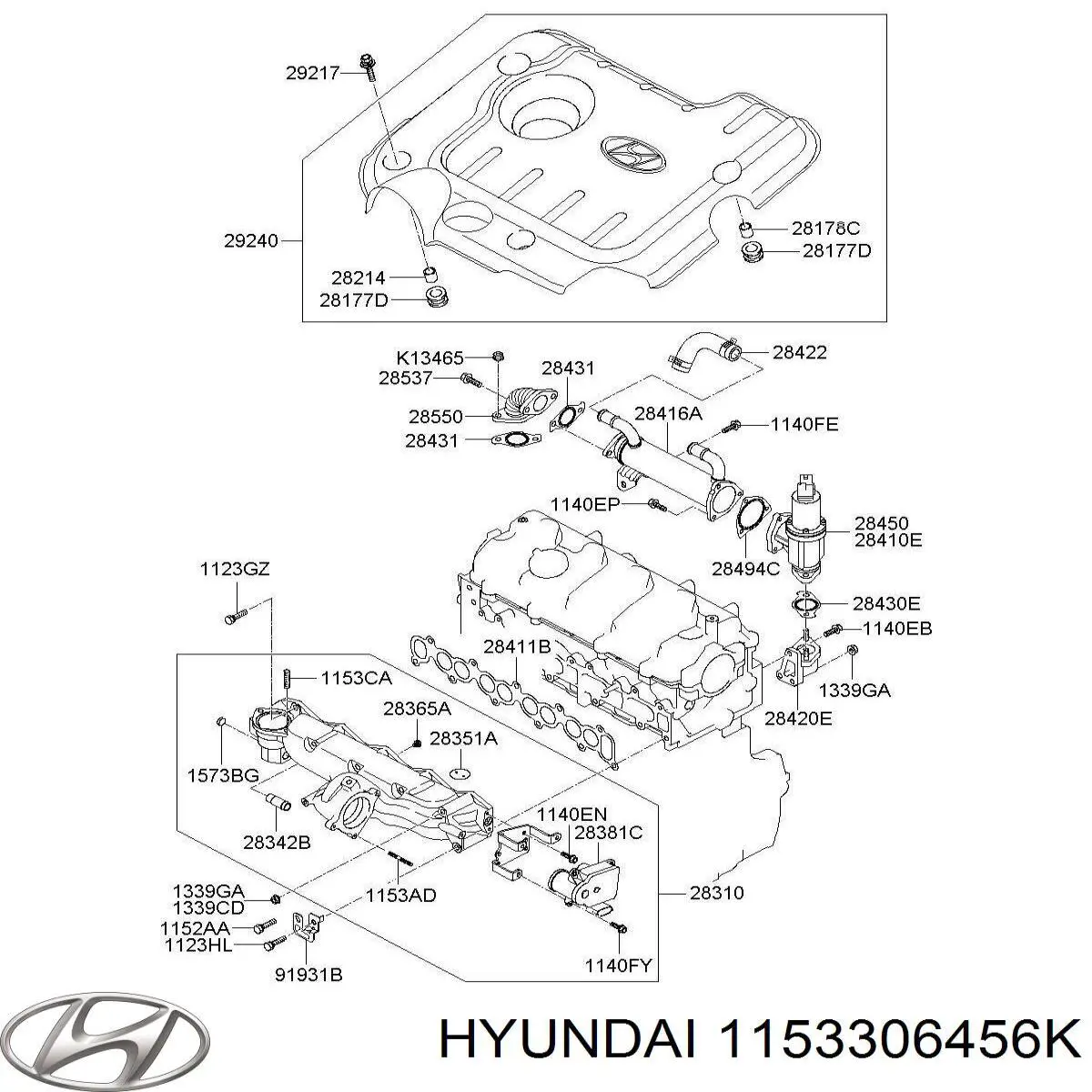 1153306456K Hyundai/Kia