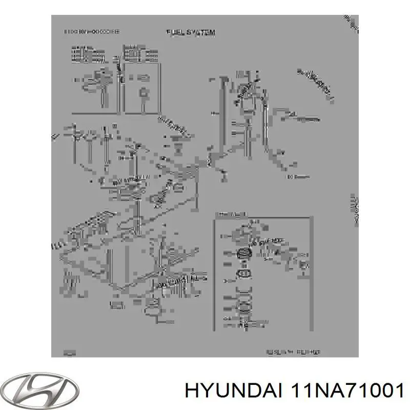 11NA71001 Hyundai/Kia filtro combustible