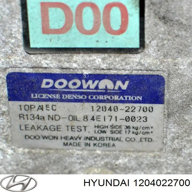 Compresor ac Hyundai/Kia 1204022700 precio, desde 140,84 EUR