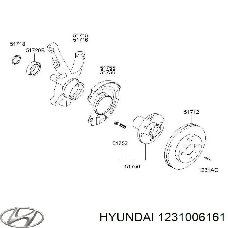 1231006161 Hyundai/Kia 