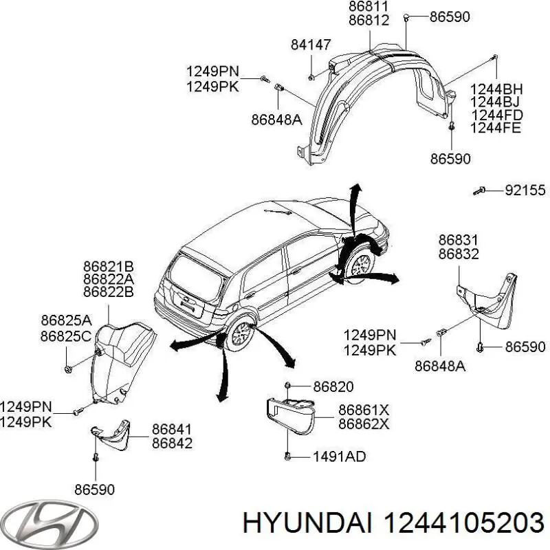 Comprar 1244105203 Hyundai/Kia 