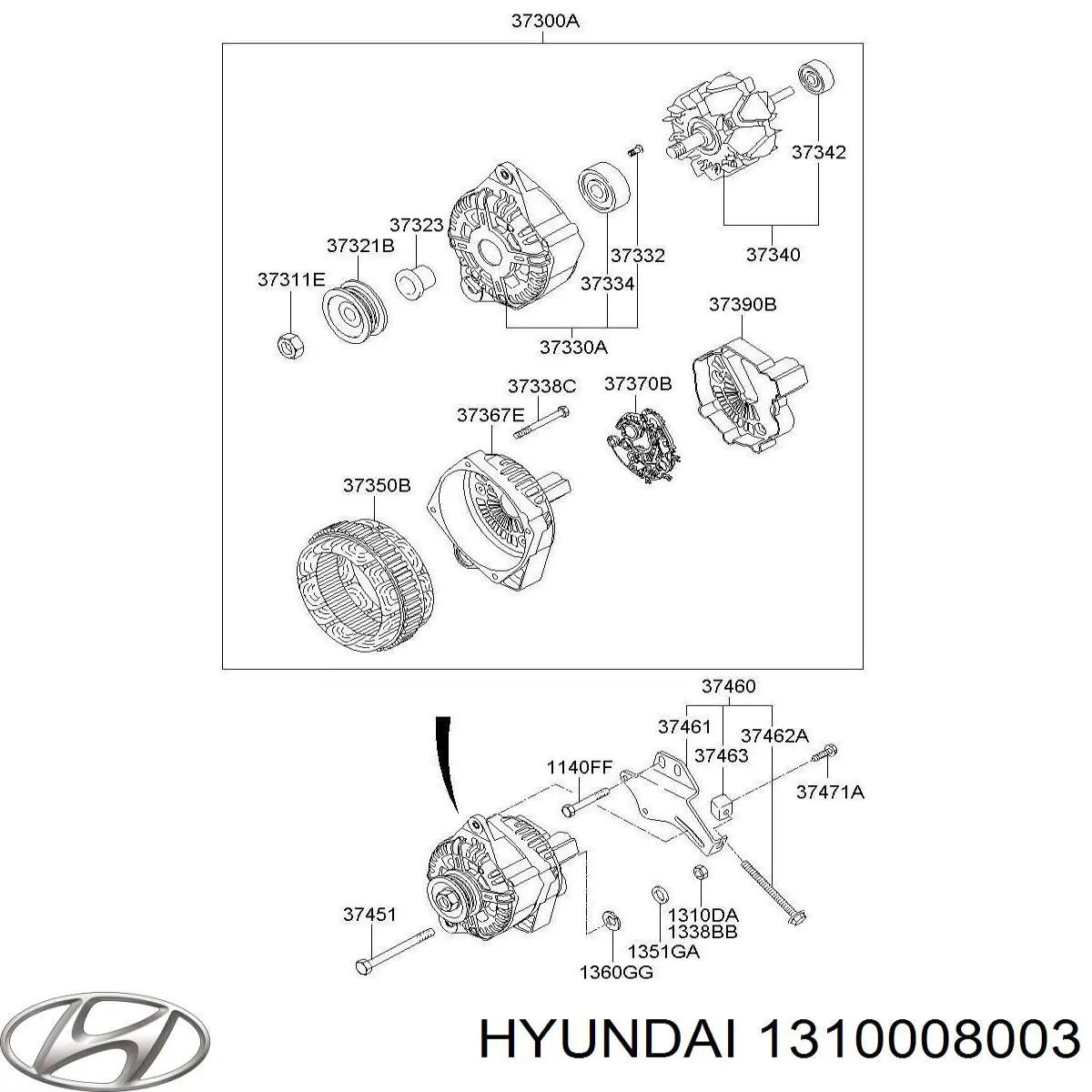 Comprar 1310008007B Hyundai/Kia 