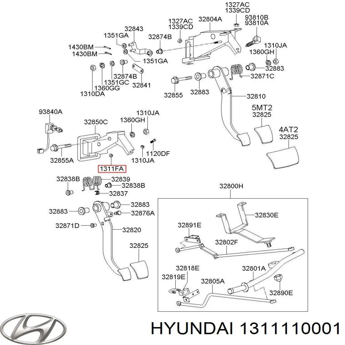  Hyundai/Kia 1311110001 precio, desde 3,36 EUR