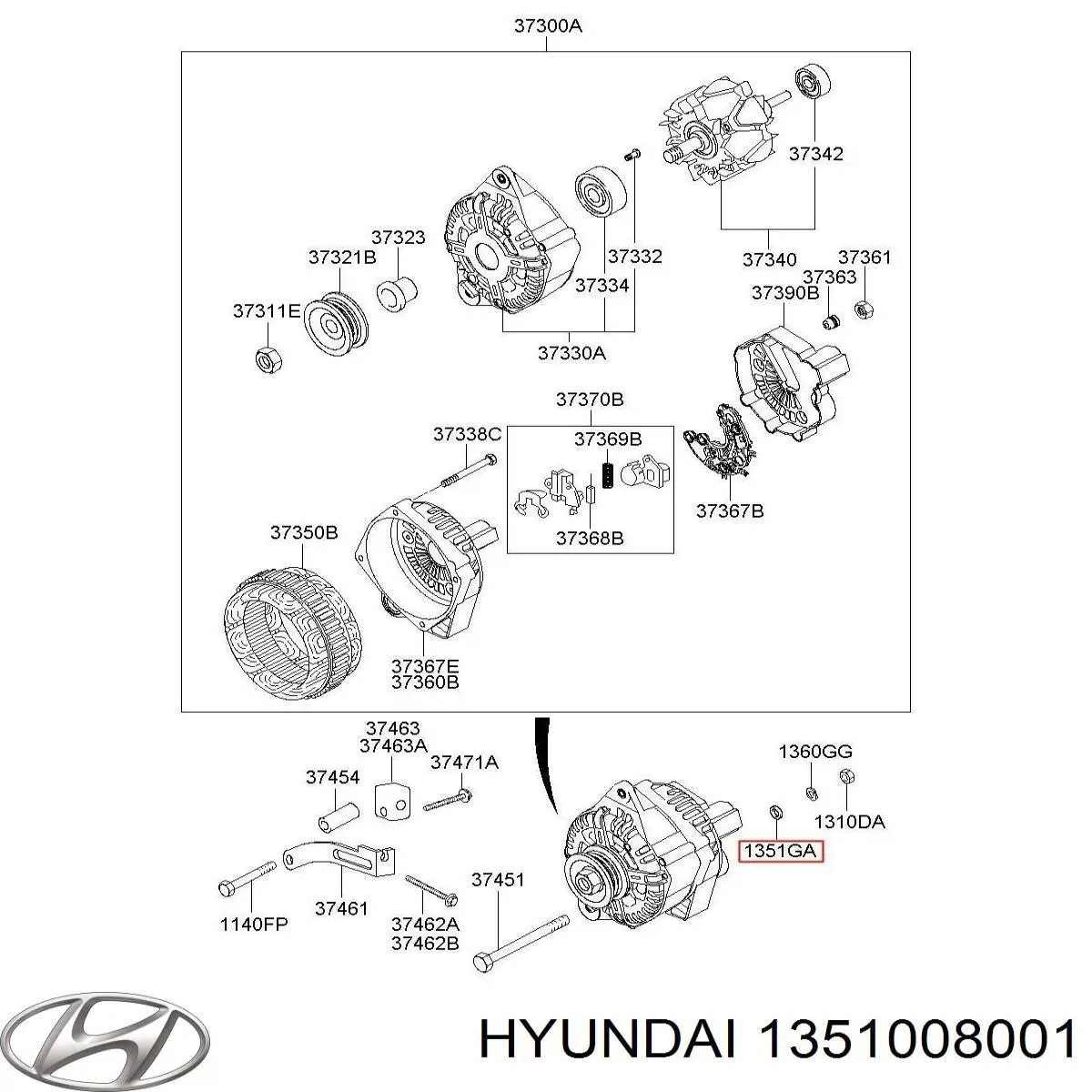  Hyundai/Kia 1351008001 precio, desde  