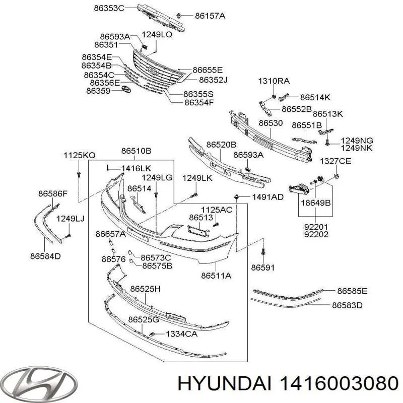 Comprar 1416003080 Hyundai/Kia 