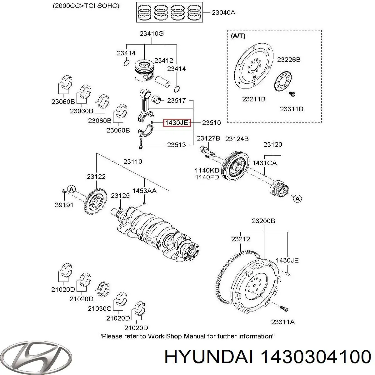  Hyundai/Kia 1430304100 precio, desde  