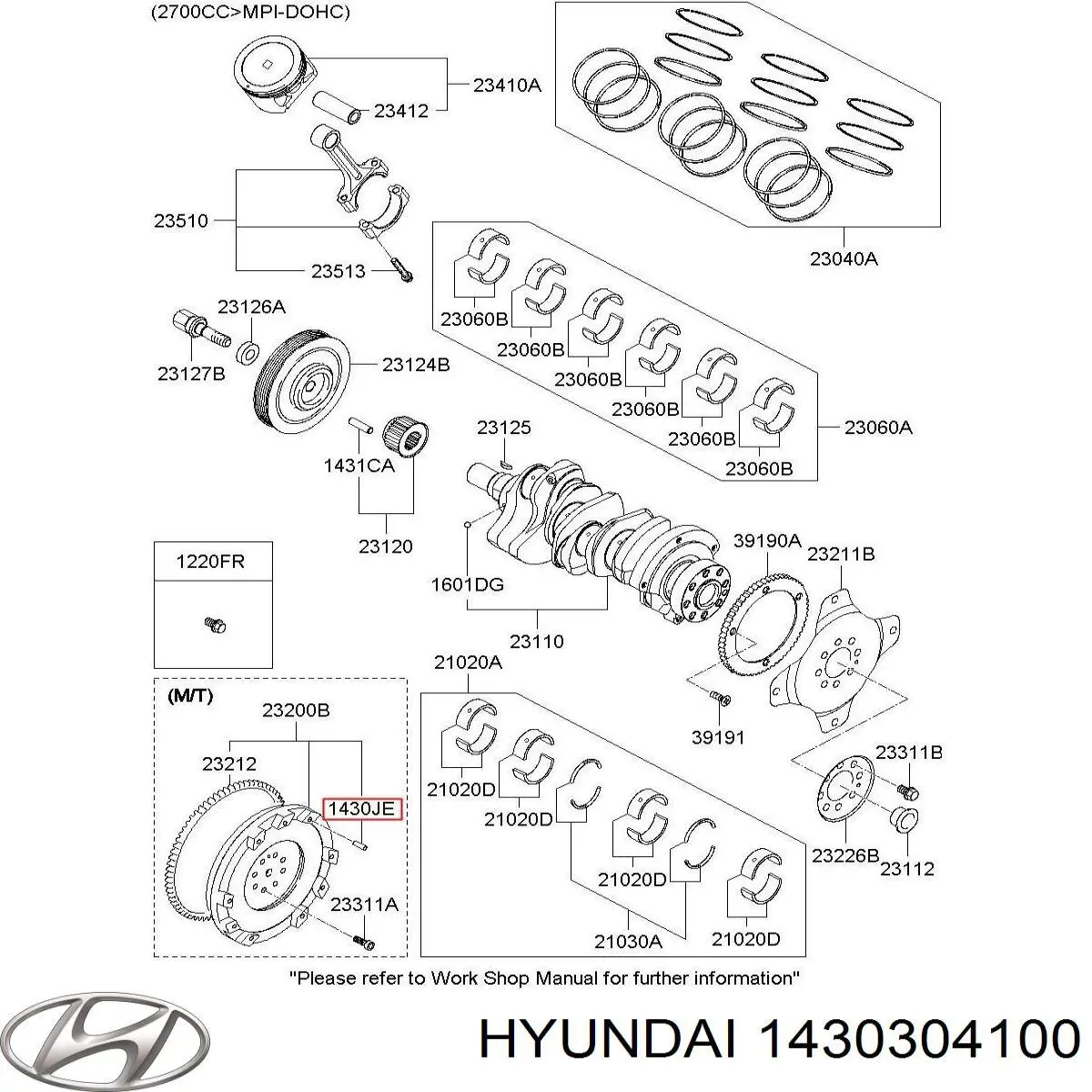 Comprar 1430304100 Hyundai/Kia 
