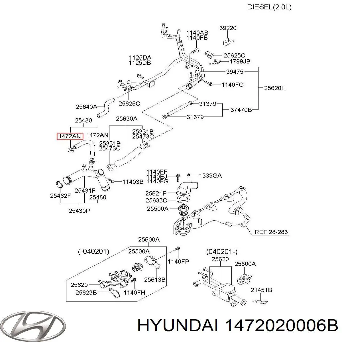  Hyundai/Kia 1472020006B precio, desde  