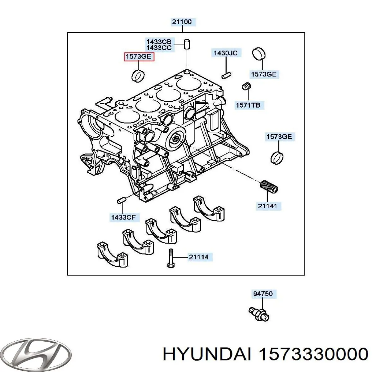 Tapa de cilindro Hyundai/Kia 1573230001 precio, desde 2,80 EUR