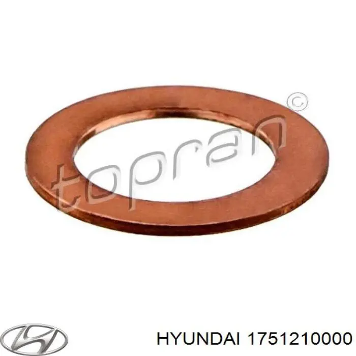 Junta del tapón del cárter de aceite Hyundai/Kia 1751210000 precio, desde 1,85 EUR