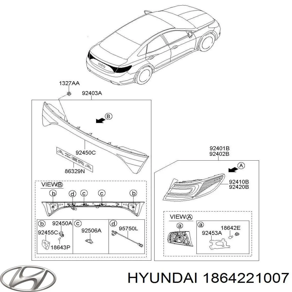 1864221007 Hyundai/Kia bombilla