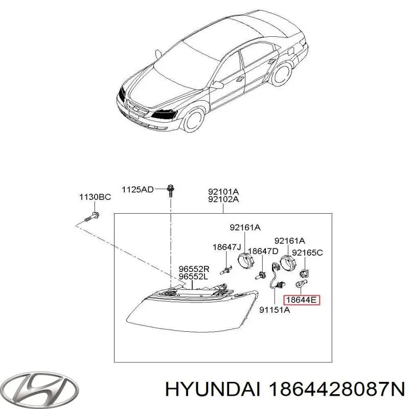 Comprar 1864428087N Hyundai/Kia Bombilla de luz