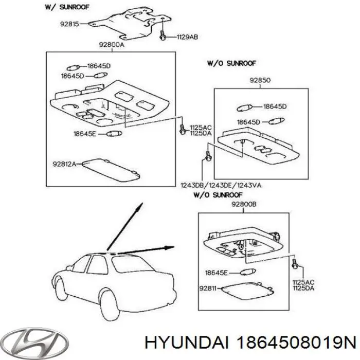 1864508019N Hyundai/Kia