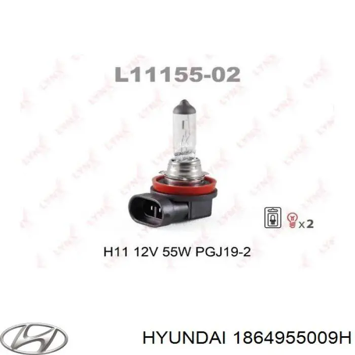 1864955009H Hyundai/Kia bombilla
