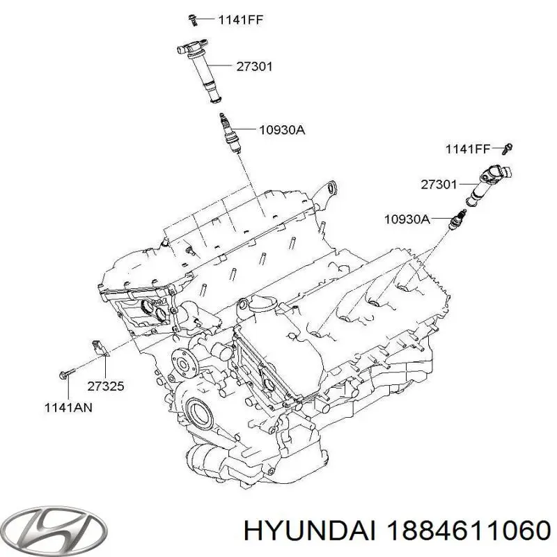 Bujía 1884611060 Hyundai/Kia