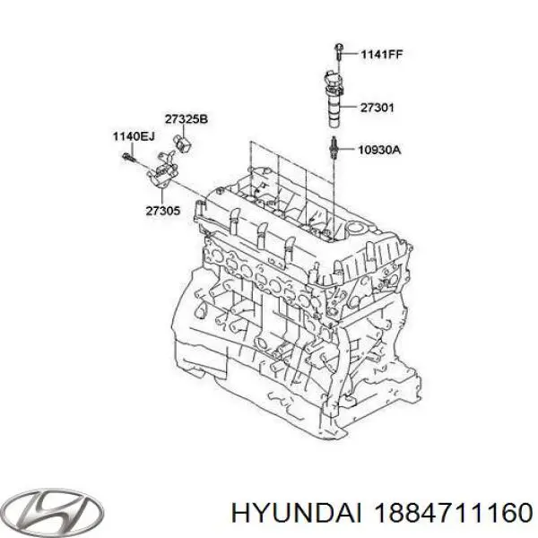 1884711160 Hyundai/Kia bujía