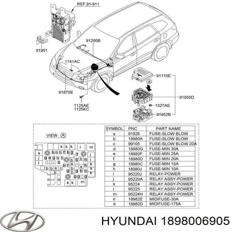 1898006905 Hyundai/Kia