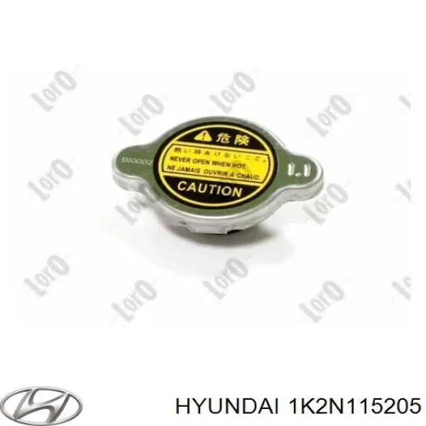 1K2N115205 Hyundai/Kia tapa radiador