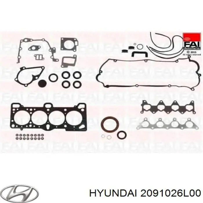 2091026L00 Hyundai/Kia juego de juntas de motor, completo